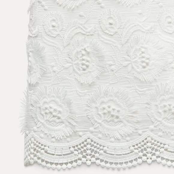 Zara FRINGED MINI DRESS - Picture 9 of 9